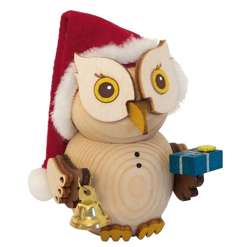 Holzfigur mini eule - holzfigur, mini-eule