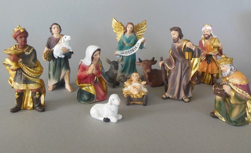 Krippenfiguren set teilig - set, 11-teilig