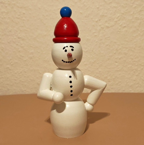 Schneemann holzfigur - schneemann,