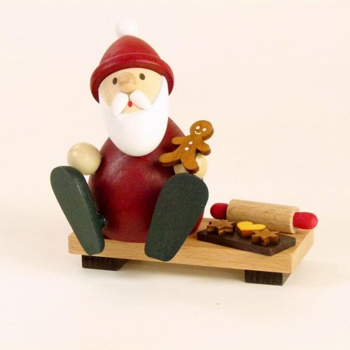 Holzfigur weihnachtsmann mit - holzfigur,