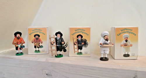 Seiffener sammlerfiguren - 3x,