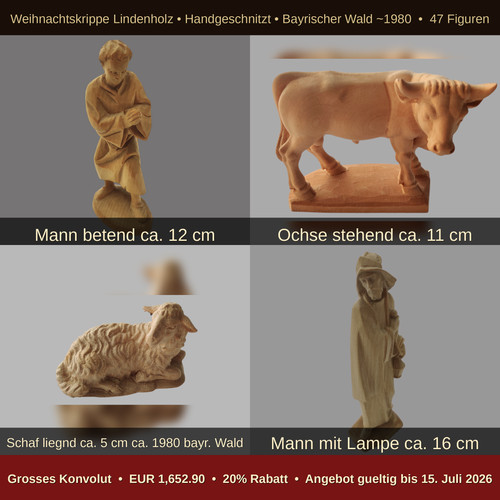 Krippenfiguren lindenholz - 47,