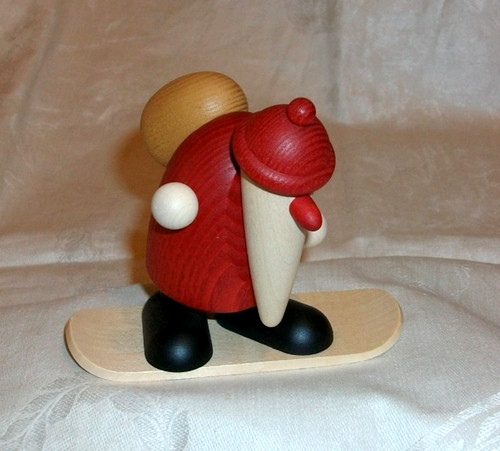 Weihnachtsmann auf skatebord - weihnachtsmann,