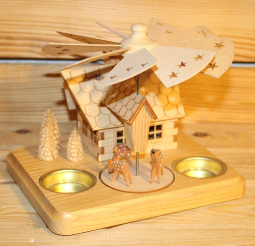 Teelichtpyramide forsthaus mit - teelichtpyramide,