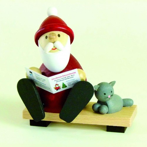 Holzfigur weihnachtsmann mit - holzfigur,